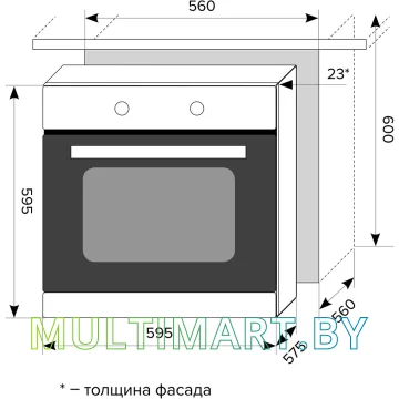 Электрический духовой шкаф LEX EDM 070C IV картинка 2